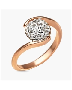 Кольцо покрытое золотом с ювелирным стеклом PRECIOSA Shine & beauty