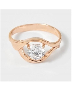 Кольцо покрытое золотом с фианитами Shine & beauty