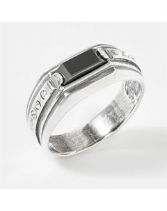 Кольцо покрытое серебром с ювелирным стеклом PRECIOSA и фианитами Shine & beauty