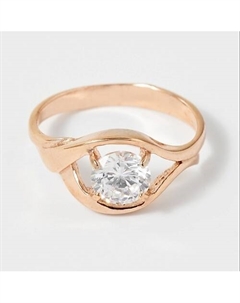 Кольцо покрытое золотом с фианитами Shine & beauty