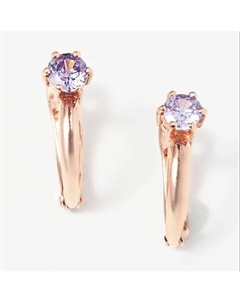 Серьги покрытые золотом с фианитами Shine & beauty