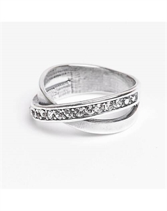 Кольцо покрытое серебром с ювелирным стеклом PRECIOSA Shine & beauty