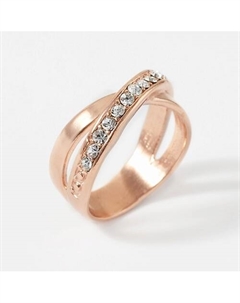 Кольцо покрытое золотом с ювелирным стеклом PRECIOSA Shine & beauty