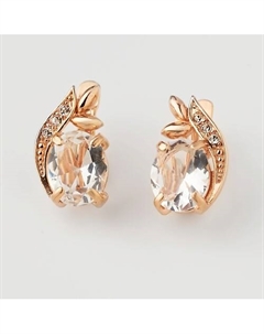 Серьги покрытые золотом с ювелирным стеклом PRECIOSA Shine & beauty