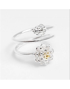 Кольцо безразмерное покрытое серебром Shine & beauty