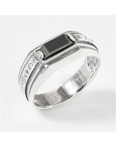 Кольцо покрытое серебром с ювелирным стеклом PRECIOSA и фианитами Shine & beauty