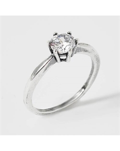 Кольцо покрытое серебром с фианитом Shine & beauty