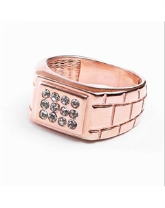 Кольцо мужское покрытое золотом с ювелирным стеклом PRECIOSA Shine & beauty