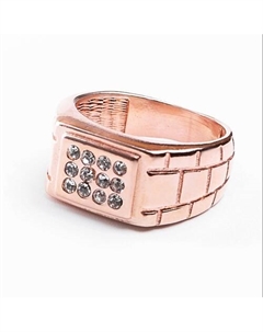 Кольцо мужское покрытое золотом с ювелирным стеклом PRECIOSA Shine & beauty