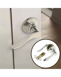 Защелка (мод.3187), межкомнатная, цвет хром Tundra