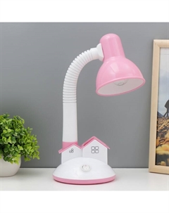 Настольная лампа «Домик» Е27 40 Вт розовый 14×14×35 см Risalux