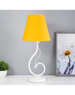 Лампа настольная Марсель 1х15Вт Е14 18х18х42см белый/апельсин Risalux