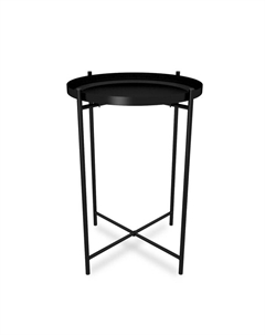 Столик журнальный, 376х376х515, Черный муар Sheffilton