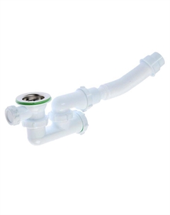 Сифон для душевого поддона Akvater, 1 1/2"х 40 мм, регулируемый, с гофрой 40×40/50 мм