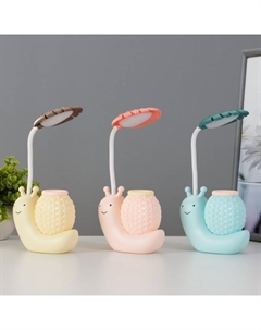 Настольная лампа «Улитка» LED 2 Вт USB АКБ МИКС 5×10.5×28 см Risalux