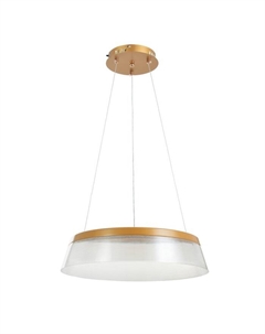 Светильник «Альхена» LED 80 Вт 3000-6000К золото 45×45×10.5-110 см Bayerlux