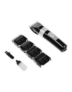 Машинка для стрижки Sakura SA-5177BK, 4 насадки, 3/6/9/12 мм, керамика, АКБ, чёрная Сакура