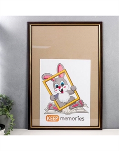 Фоторамка пластик 40х60 см 1230 коричневый Keep memories