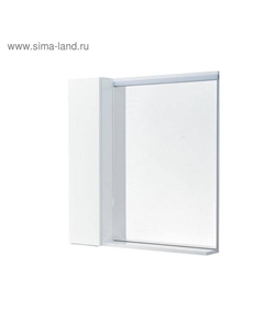 Зеркало – шкаф для ванной комнаты «Рене 80», 800×136×851 мм, цвет белый/грецкий орех Aquaton