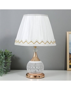 Лампа настольная 16434/1WT Е27 40 Вт бело-золотой 27.5×27.5×42 см Risalux