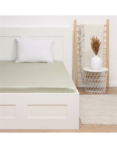 Простыня евро «» Olive tree, 220×240 см, мако-сатин, хлопок 100% Этель