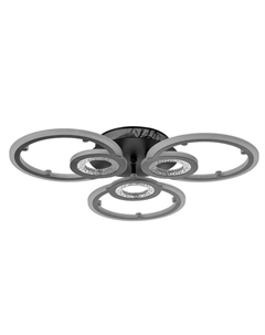 Люстра с ПДУ 1134/3BK LED 102Вт 3000К-6000К диммер черный 56х56х7 см Bayerlux