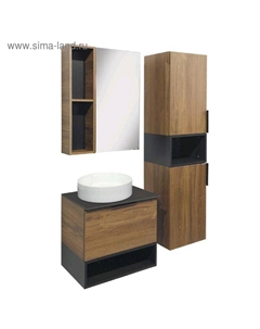 Зеркало шкафдля ванной комнаты «Штутгарт 60», цвет дуб тёмно-коричневый Comforty