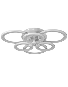 Люстра с ПДУ 59116/6WT LED 162Вт 3000-6000К диммер белый 65х65х10 см Bayerlux