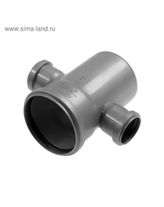 Крестовина канализационная FLEXTRON, 110×50×50 мм, внутренняя, 90°, одноплоскостная, правая Flextron