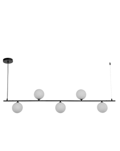 Светильник «Пузырь матовый» 5хG9 20 Вт черный 130×12×25 см Bayerlux