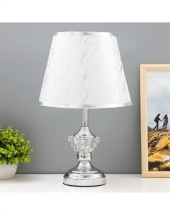 Настольная лампа «Лорена» Е27 40 Вт хром 24×24×42 см Risalux