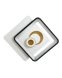 Светильник «Вилса» LED 156 Вт бело-чёрный 50×50×7 см Bayerlux