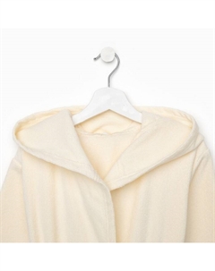 Халат махровый детский Follow me, размер 34 (122-128 см), бежевый Этель