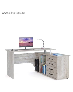 Стол компьютерный «КСТ - 109 П», угол правый, 3 ящика, 1400×1270×750 мм, цвет дуб юкон Сокол