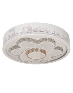 Люстра с ПДУ "Флора" LED 160Вт 3000-6000К белый 50х50х9 см Bayerlux