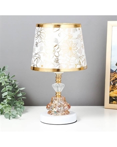 Настольная лампа с подсветкой 16887/1 Е27 40 Вт белый 19×19×30 см Risalux