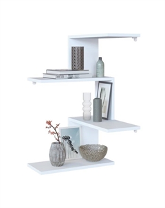 Полка настенная открытая, 446×446×730 мм, цвет белый Сокол