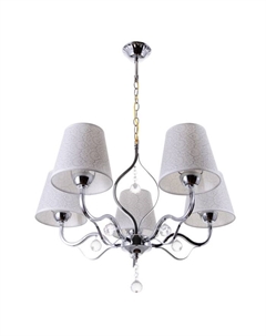 Люстра "Изабель" 5x40Вт E27 хром 58x58x39 см Bayerlux