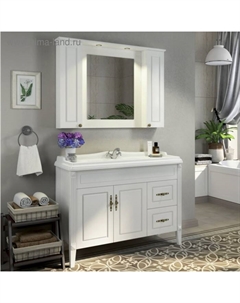 Зеркало шкаф для ванной комнаты «Палермо 120», цвет белый Comforty