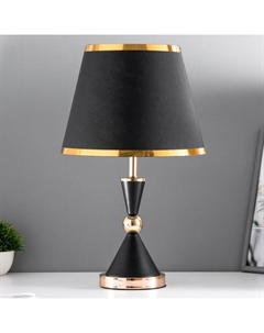 Настольная лампа «Елизавета» E27 40 Вт черно-золотой 25×25×37 см Risalux