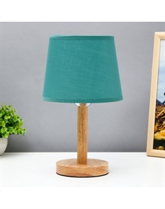 Лампа настольная «Эко» 1×40 Вт Е27 светлое дерево-зеленый 18×18×29.5 см Risalux