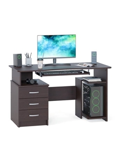 Компьютерный стол «. КСТ-08.1 В», 1300×600×740 мм, цвет венге Сокол