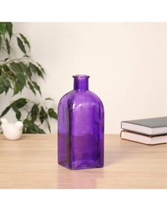 Ваза «Цитадель Штоф», 1,1 л, d=2.5 см, h=22 см, стекло, фиолетовая Evis