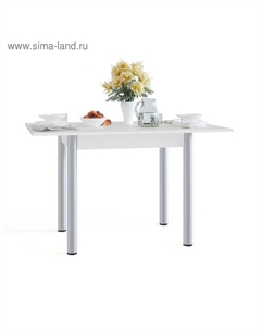 Стол кухонный раскладной «, СО-1 м», 800(1200) × 600(800) × 770 мм, цвет белый Сокол