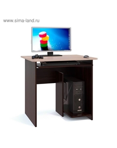 Компьютерный стол «. КСТ-21.1», 800×600×740 мм, цвет венге/белёный дуб Сокол