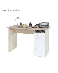 Компьютерный стол «СПМ-03.1», 1200×600×740 мм, цвет дуб сонома/белый Сокол
