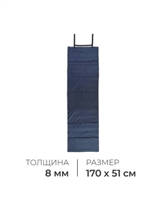 Коврик туристический, складной, 170×51×0.8 см, тёмно-синий/голубой Onlitop