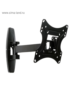 Кронштейн VLK TRENTO-5, для ТВ, наклонно-поворотный, 20-43", 58-258 мм от стены, черный Vlk