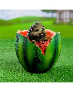 Фигурное кашпо для цветов «Арбуз», 14×17 см, полистоун Хорошие сувениры