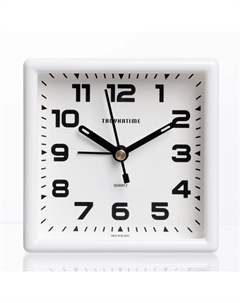 Будильник, 9×9 см, белый Troykatime